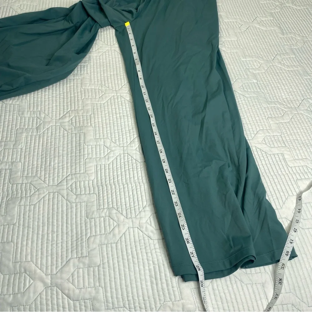 Halara Airy Wide Leg Cool Touch Yoga Jumpsuit with Pockets-Easy Peezy Teal Sz XL - Picture 6 of 14